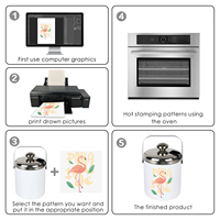 Seau à glace en acier inoxydable miniature pour sublimation, seau à champagne portable à double paroi, seau à boissons blanc avec couvercle et pinces