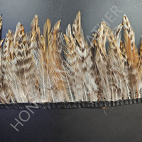 Plumes de coq teintées, garniture en plumes de chinchilla, franges de 4 à 6 pouces pour costumes de carnaval, chapeaux, décoration de vêtements