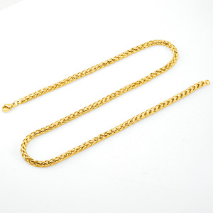 ZOGXIN Stainless Steel Dragon Bone Chain Necklace 18K Gold Plated Hip Hop Style For Men And Women - Product Image 4