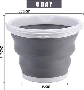 Foldable Plastic PP+TPR 16-20L Multipurpose <b>Mop</b> <b>Bucket</b> for Outdoor Fishing Camping Beach Use - Product Image 3