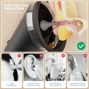 Nettoyeur d'oreilles électrique à impulsions pour l'élimination du cérumen, étanche IP67, machine de lavage d'oreilles pour usage domestique - Product Image 3