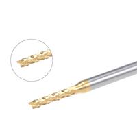 Fraise à gravure en carbure de titane RUIMENG 2 mm, fraise à queue CNC pour machine PCB, tige de 1/8 po, longueur de 11,5 mm, HRC Non