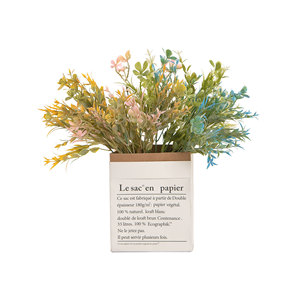 Bouquet de fleurs artificielles CallaFloral, fleurs de prunier en plastique, fleurs artificielles blanches, roses, jaunes, rouges, décoration de centre de table pour mariage - Product Image 5