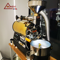 Torréfacteur automatique 1kg, Machine à café à usage domestique/Machine à torréfier les grains de café au gaz gpl