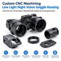 Boîtier de lunettes de vision nocturne à faible luminosité usiné sur mesure par CNC, composants optiques en aluminium usinés avec précision