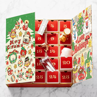 Calendrier de l'Avent personnalisé de luxe carton papier cadeau calendrier de adviento emballage boîte de Noël adventskalender zum befll