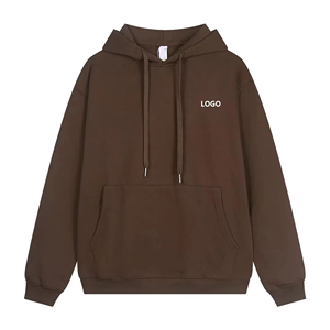 Felpa <span class=keywords><strong>con</strong></span> <span class=keywords><strong>Cappuccio</strong></span> Oversize da <span class=keywords><strong>Uomo</strong></span> Personalizzata Stile Aol0 in Cotone <span class=keywords><strong>con</strong></span> Ricamo, Tinta Unita - Product Image 5