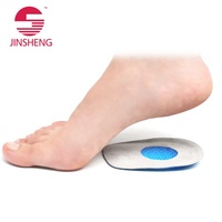 Coussinets de talon en gel avec soutien de la voûte plantaire pour femmes et hommes, en matériau SEBS certifié BSCI, pour le soutien des épine calcanéenne et de la fasciite plantaire, semelles intérieures anti-douleur