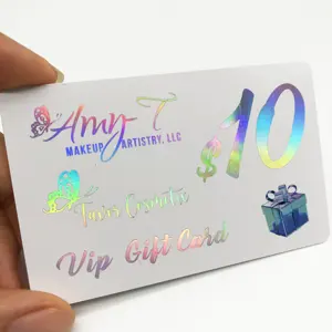 Production personnalisée de cartes de crédit en plastique, impression de codes-barres, carte de visite cadeau en PVC avec code-barres