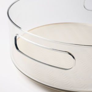 Organizador de tocadiscos Lazy Susan transparente multifunción de nuevo estilo al por mayor almacenamiento de cocina giratorio multifunción - Product Image 4