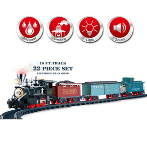 Set di treni giocattolo per bambini dal Design classico con luce per fumatori e <span class=keywords><strong>suono</strong></span> <span class=keywords><strong>del</strong></span> <span class=keywords><strong>treno</strong></span> - Product Image 2