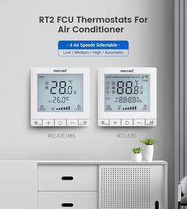 <span class=keywords><strong>Thermostat</strong></span> mural pour villa à conception graphique, à modulation 0-10V, pour ventilo-convecteur, à économie d'énergie - Product Image 6
