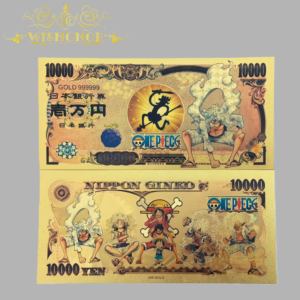 Billets de banque japonais Luffy Anime 2026, billets de banque Luffy Gear Fourth plaqués or 24 carats pour les cadeaux des fans - Product Image 2