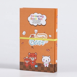 Gran oferta, juego de libros de impresión de libros para colorear bonitos con 8 lápices, libro de notas de arte para rascar mágico y plantilla para niños - Product Image 5