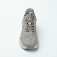 Chaussures de course et de marche respirantes en maille à lacets pour hommes et femmes, légères, souples, style sportif uni