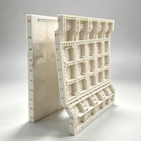 Coffrage en acier plastique pour murs de soutènement, panneaux de colonnes en béton préfabriqué, assemblage rapide pour la construction d'infrastructure routière