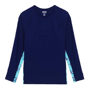 Vente en gros de t-shirts de fitness à manches longues imprimés par sublimation, compression, motif étoile de mer, en spandex/polyester pour hommes - Product Image 1