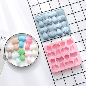 Molde de Silicona para Hornear <span class=keywords><strong>Fondant</strong></span> 2026, Molde de Silicona para Cubitos de Hielo y Chocolate con Forma de Oso y Cerdo de 8 Cavidades - Product Image 2