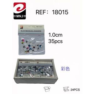 OJOS MANUALIDANDES ดวงตาพลาสติกทำมือขนาด 1 ซม. สีต่างๆ สำหรับงานประดิษฐ์ - Product Image 1