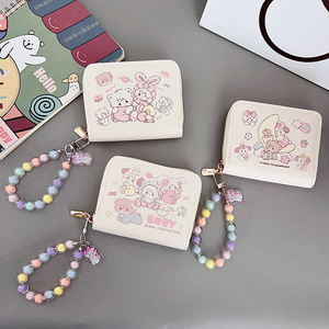 Dompet Mikko Grosir MK066, Dompet Kartun Gadis Kawaii dengan Gantungan, Dompet Kulit PU untuk Hadiah - Product Image 2