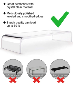 Jihong tùy chỉnh kích thước bán buôn trong suốt <span class=keywords><strong>Acrylic</strong></span> máy tính đứng Rack hiển thị cho văn phòng và nhà sử dụng carton đóng gói - Product Image 5