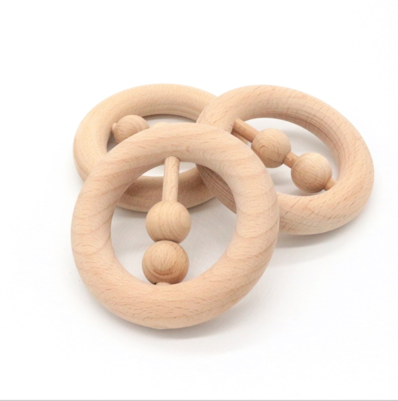 Распродажа, деревянное кольцо-прорезыватель для зубов Heybabee, деревянное безопасное экологически чистое детское кольцо для прорезывания зубов