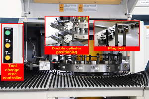Machine de poinçonnage à tourelle CNC mécanique à couple élevé, moteur servo électrique <span class=keywords><strong>Fuji</strong></span>, haute précision 0,1 <span class=keywords><strong>mm</strong></span>, puissance 14 kW pour l'industrie du meuble - Product Image 6