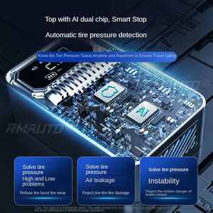 Inflador de Aire para Auto de 4000 mAh, Bomba de Neumáticos Inalámbrica, Compresor de Aire con Pantalla Digital de 3-150 PSI para Autos, Motocicletas y Bicicletas - Product Image 5