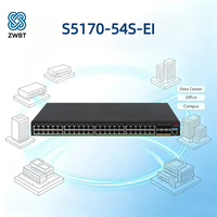 Commutateur PoE H3C S5170-54S-EI avec VLAN QoS SNMP 54 ports empilables en stock