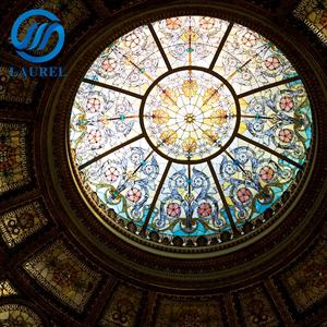 Nouveau design de dôme de toit en verre pour bâtiment, dôme de cathédrale à motifs colorés, vitrail, <span class=keywords><strong>prix</strong></span> - Product Image 3