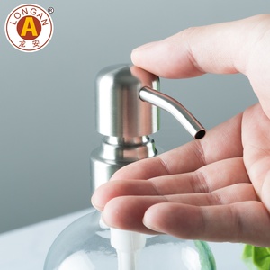 Nhà sản xuất bình bơm xà phòng bằng thép không gỉ, bình đựng chất lỏng mỹ phẩm, bình bơm dầu gội bằng kim loại - Product Image 4