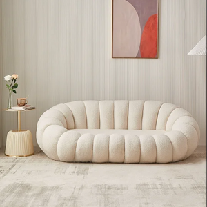 आलसी सोफे एकल और डबल व्यक्ति कद्दू सोफे कुर्सी मेमने वेवेवेट सोफा बालकनी घूमने वाली कुर्सी झूठ और सो सकती है। - Product Image 3