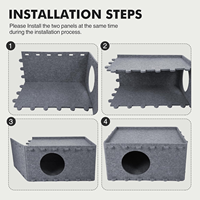 Vente en gros en usine de cages en feutre confortables et souples pour bricolage nids de lit simples pour la décoration intérieure