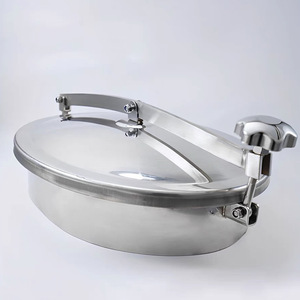 Couvercle de trappe ovale en acier inoxydable Conan 304 DN21.5 à ouverture rapide pour réservoir de stockage sanitaire - Product Image 2