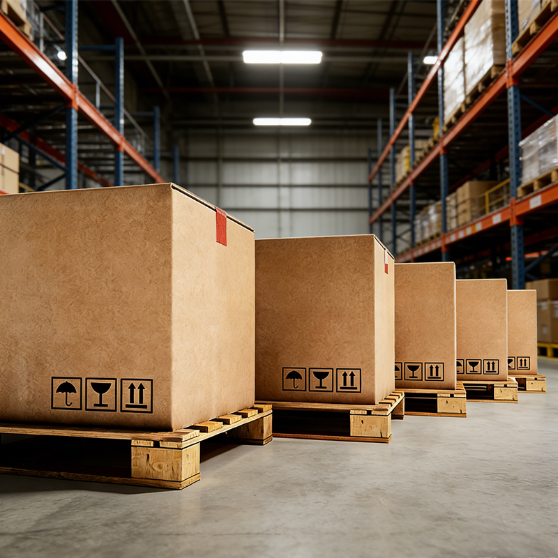Hardened Recyclable Corrugated Carton Logistics Express Moving Box Thickened Pressure Resistant Embossed Packaging