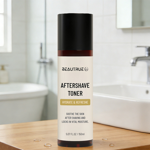 Tonique après-rasage personnalisé pour hommes, OEM, avec hamamélis, tonique après-rasage rafraîchissant, hydrate et apaise la peau après le rasage - Product Image 1
