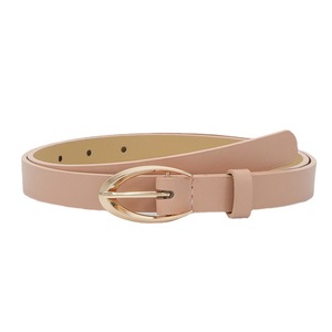 Nuevo Cinturón Delgado de PU con Hebilla Dorada de Moda, Cinturón de Vestir para Mujer, Cinturones de Cintura de Piel Sintética Suave para Mujer - Product Image 5