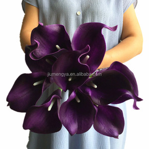 Hecho a mano Real Touch Artificial <span class=keywords><strong>Calla</strong></span> Lily Flower Branch Blanco Púrpura Rojo Rosa PU Mini Callas para Navidad Día DE LA MADRE Pascua - Product Image 6