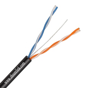 2 ou 4 paires de câbles Internet aériens pour l'extérieur avec Steel <span class=keywords><strong>Messenger</strong></span> UTP CAT 5E CAT5E pour la mise en réseau - Product Image 2