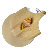 Set Perlengkapan Memanggang Pizza, Set Alat Pizza Lengkap Desain Pemotong Kulit Batu Piza Kombinasi Acak