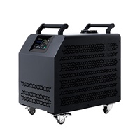 Machine de refroidissement par bain de glace OEM 2026 1HP à refroidissement par eau, avec télécommande, compresseur, filtre, pompe, récupération R410A, ozone automatique