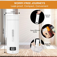 Bouilloire Électrique Portable de Voyage, Mini Cafetière Thermique, Théière, 110V 220V, Contrôle Intelligent de la Température, Bouilloire à Eau