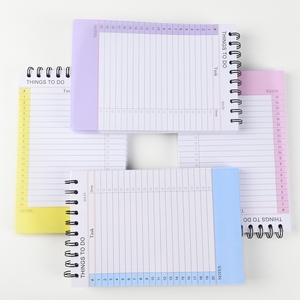 Carnet de notes A5/B5 <span class=keywords><strong>recyclable</strong></span> à couverture en <span class=keywords><strong>PP</strong></span> dépoli de 0,3 mm, étanche, avec reliure spirale métallique et impression de logo personnalisée - Product Image 1