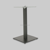 Base de table carrée en aluminium Base de table de bistrot pour pied de table tous temps pour la vie à la maison