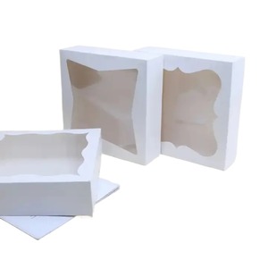 Boîte de nourriture en papier cartonné blanc personnalisé en gros Boîte de bonbons <span class=keywords><strong>cadeau</strong></span> gâteau de lune pour <span class=keywords><strong>boulanger</strong></span> de biscuits - Product Image 4