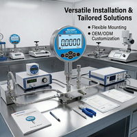 Digital Pressure Gauge Industrial Precision -1~2600bar Stainless Steel Threaded Connection Universal