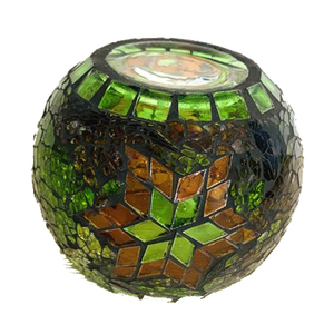 Portacandele in Vetro Colorato Saldato con Piccolo Angelo, Lampada in Vetro Colorato Stile Europeo con Motivo a Angelo, Portacandele Votivo - Product Image 6