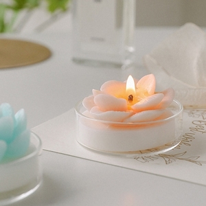 FLORESCENCE 59g <span class=keywords><strong>cera</strong></span> de soja lujoso cumpleaños boda Navidad perfumado aromaterapia hogar decorativo nueva flor tarro de cristal velas - Product Image 3