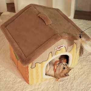 PP Cotton <strong>Fashion</strong> Rectangle Cat &amp; <strong>Dog</strong> House Washable Removable Large Space Pet <strong>Bed</strong> - Product Image 1