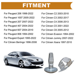 Clips de fixation en acier pour capot Citroën Peugeot Winning Path Point 703018 703016 – Vis de protection pour réparation de carrosserie automobile - Product Image 4